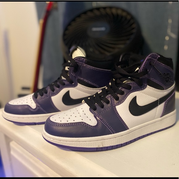 purple jordan’s